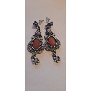 Beautiful Chandelier Dangle Earrings Pink, Blue, Orange, Green